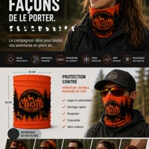 Foulard Tube Orange — Chu Ben dans L'Bois