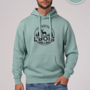 Hoodie Sage Chu Ben dans L'Bois avec logo noir