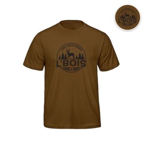 T-shirt Caramel Chu Ben dans L'Bois avec logo noir