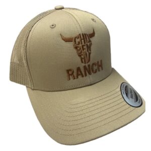 Casquette Chu Ben au Ranch — Khaki / maille khaki, broderie caramel