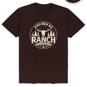 T-shirt Chocolate Chu Ben au Ranch, design Sceau Authentique